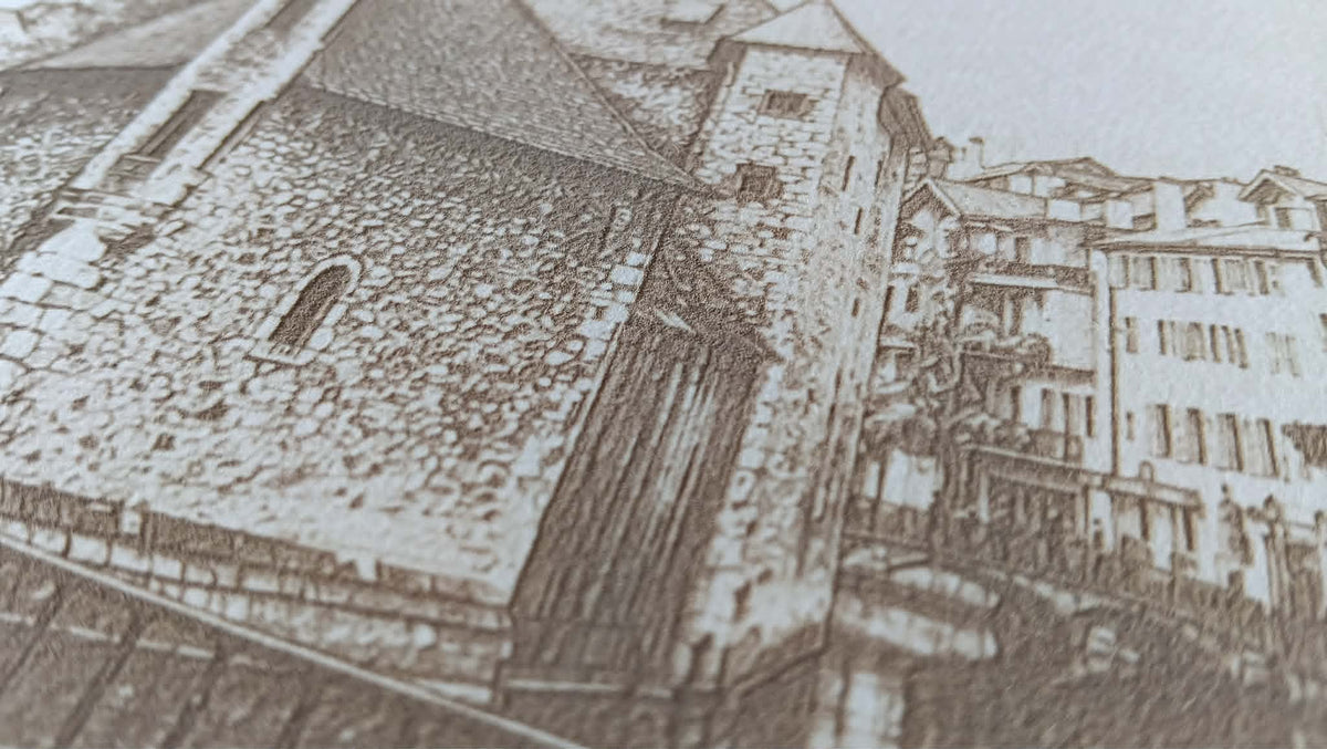 Cadre gravure laser "ANNECY"