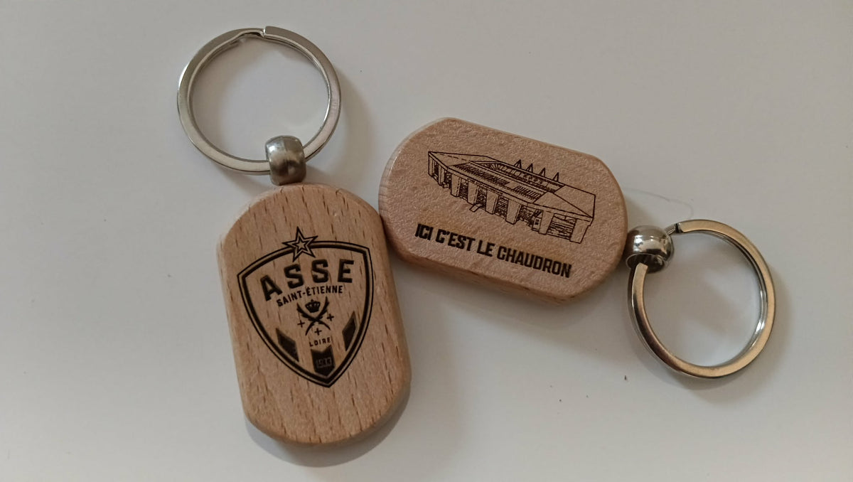Porte clé ASSE bois
