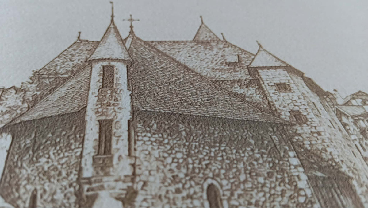 Cadre gravure laser "ANNECY"