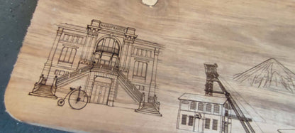 PLANCHE SKYLINE SAINT-ETIENNE 32 x 25 cm
