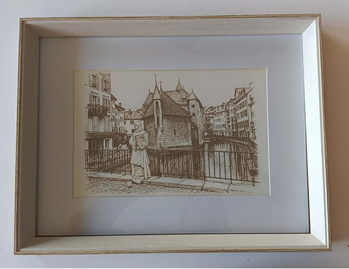 Cadre gravure laser "ANNECY"