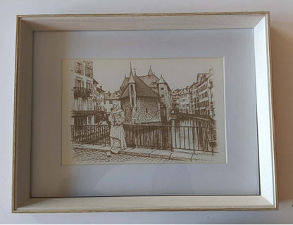 Cadre gravure laser "ANNECY"