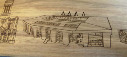 PLANCHE SKYLINE SAINT-ETIENNE 32 x 25 cm