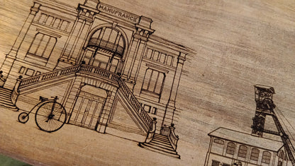 PLANCHE SKYLINE SAINT-ETIENNE 75 x 20 cm