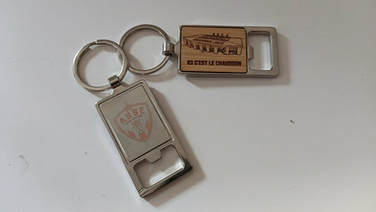 Porte-clé décapsuleur ASSE - modèle rectangle