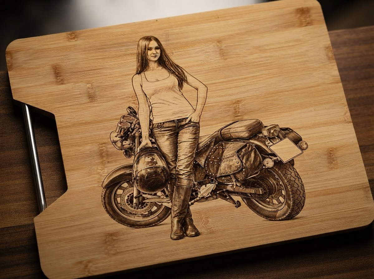 Planche à découper "AVEC VOTRE PHOTO"