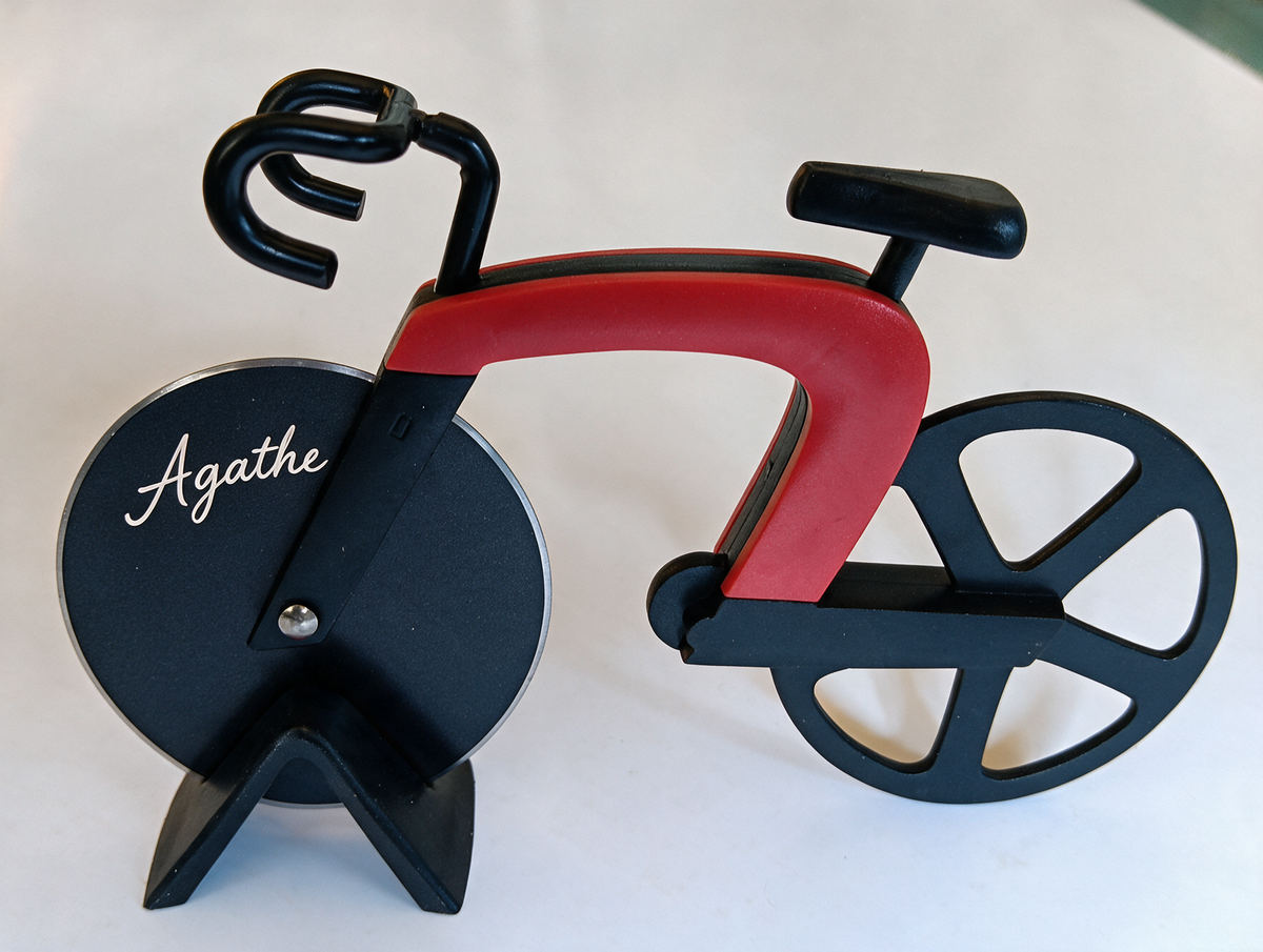 Coupe-Pizza Vélo piste – L'accessoire aussi insolite qu'efficace
