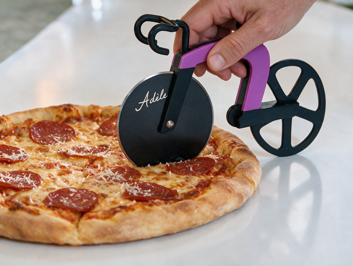 Coupe-Pizza Vélo piste – L'accessoire aussi insolite qu'efficace